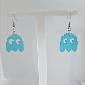 Aqua Ghost Earrings